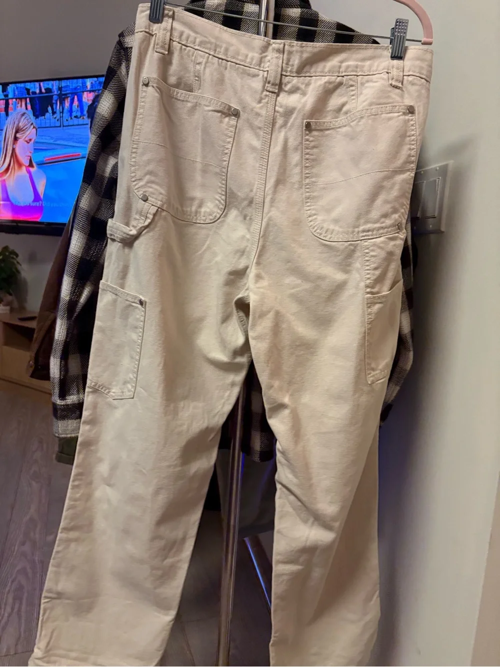 Banana Republic Cream Utility Cargo Pants